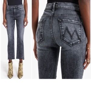 Mother the Insider crop step fray size 29
